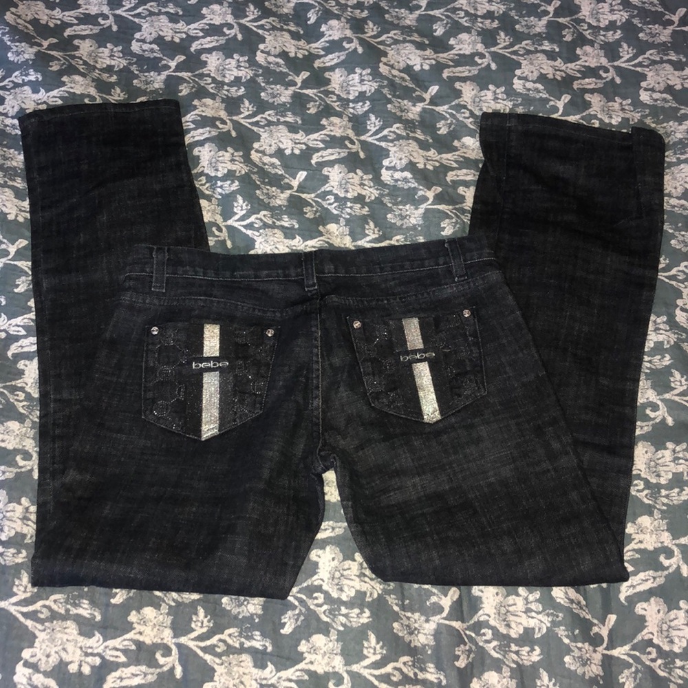 Bebe Premium Rhinestone bootcut 31 - Picture 8 of 16